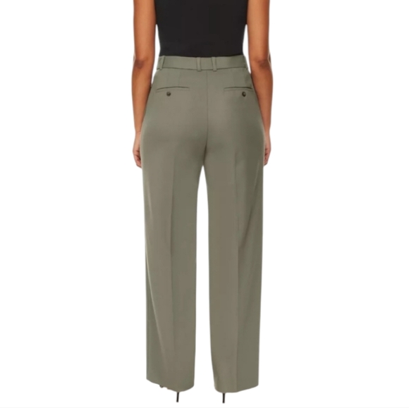 Aritzia Babaton Agency Pant City Wool Olive Green Women's 2 - Picture 3 of 11